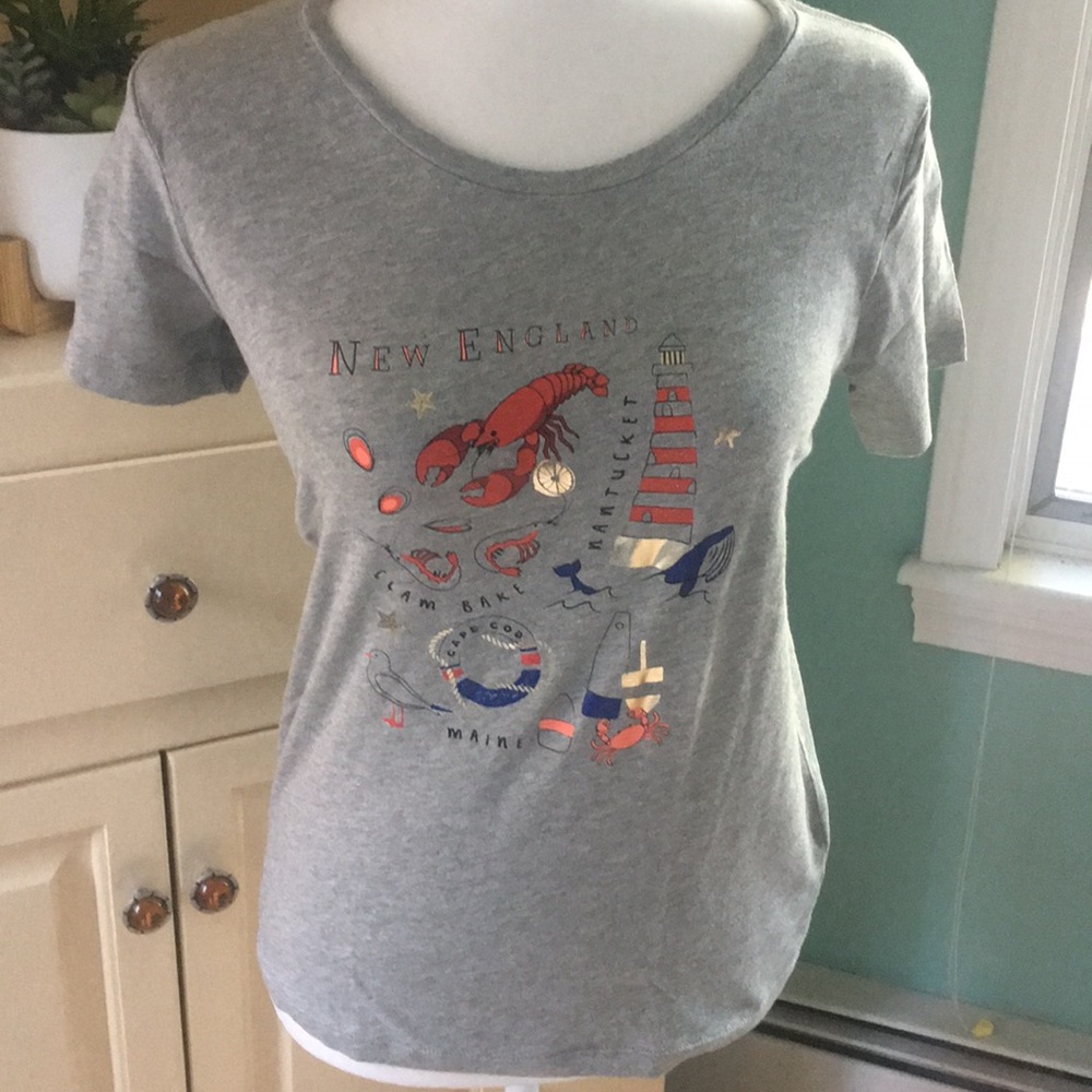 J, Crew Factory collector New England t-shirt XS